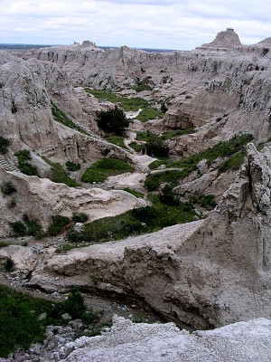 [Looking back at valley I hiked.]